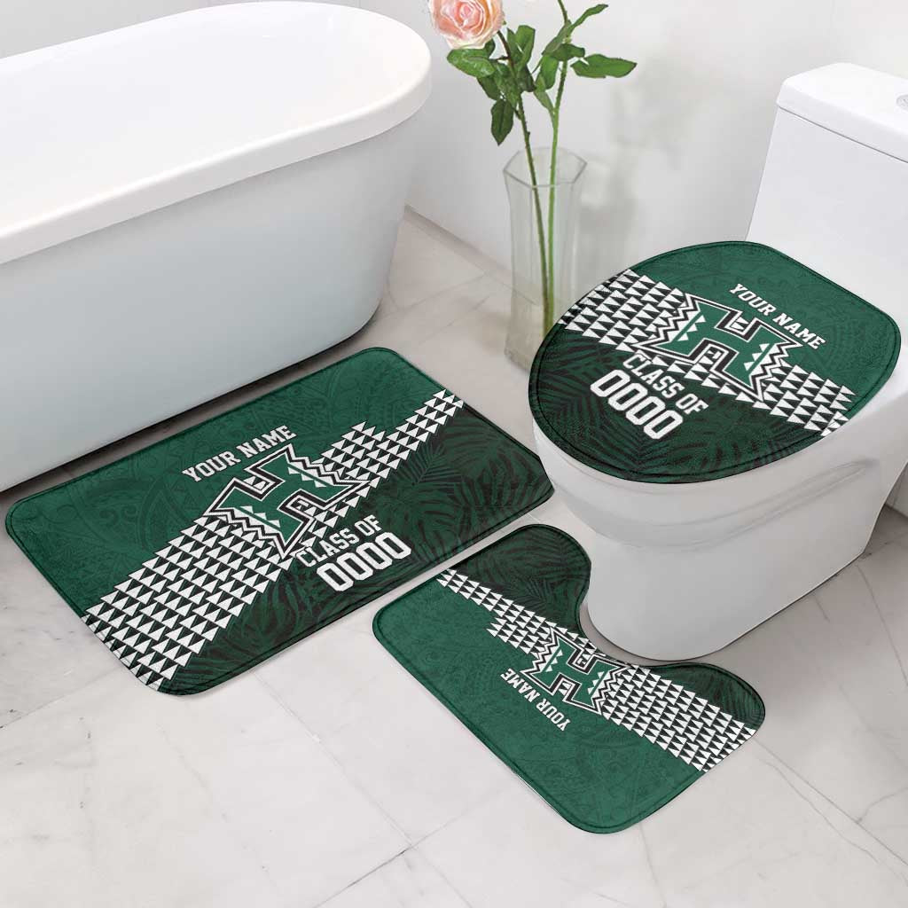 Hawaii Rainbow Warriors Alumni Custom Bathroom Set Kanaka Arrows Tropical Vibes LT7 - Polynesian Pride