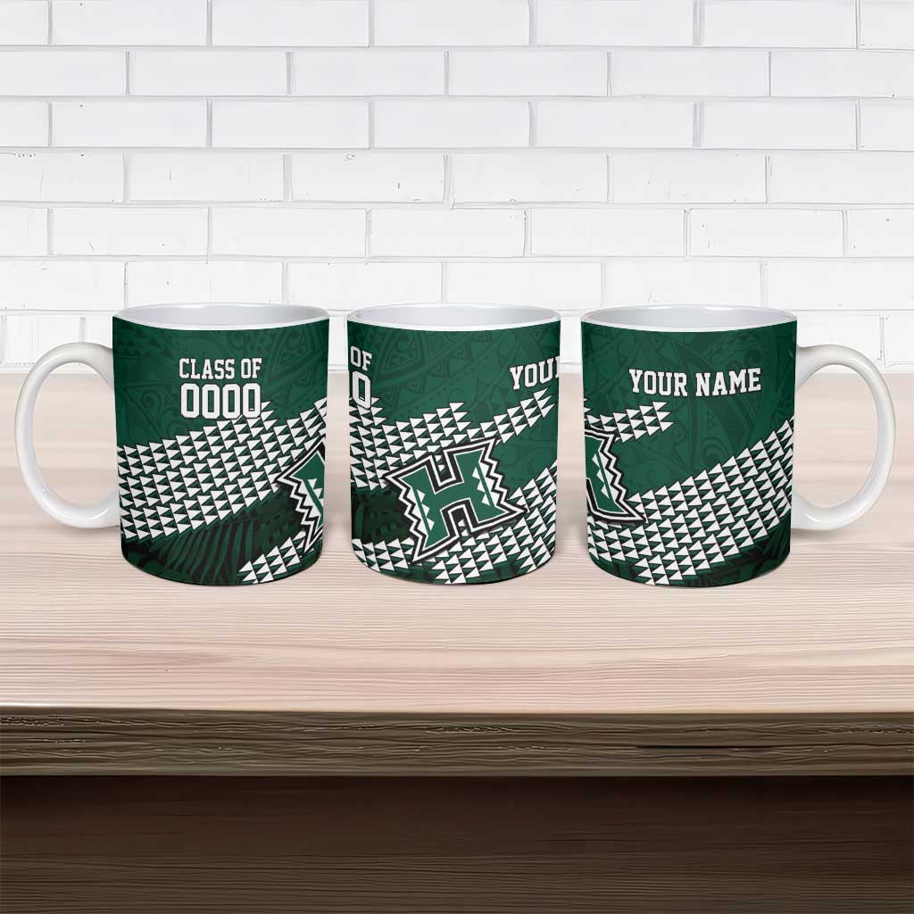 Hawaii Rainbow Warriors Alumni Custom Ceramic Mug Kanaka Arrows Tropical Vibes LT7 - Polynesian Pride