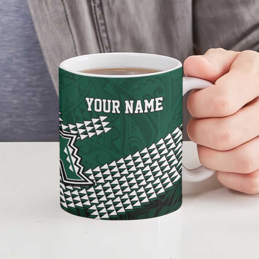 Hawaii Rainbow Warriors Alumni Custom Ceramic Mug Kanaka Arrows Tropical Vibes LT7 - Polynesian Pride