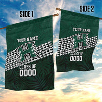 Hawaii Rainbow Warriors Alumni Custom Garden Flag Kanaka Arrows Tropical Vibes LT7 - Polynesian Pride