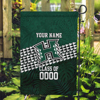 Hawaii Rainbow Warriors Alumni Custom Garden Flag Kanaka Arrows Tropical Vibes LT7 Garden Flag Green - Polynesian Pride