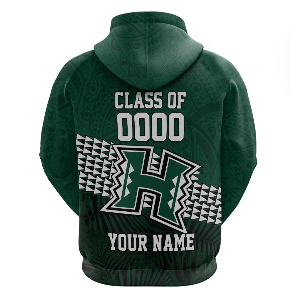 Hawaii Rainbow Warriors Alumni Custom Hoodie Kanaka Arrows Tropical Vibes LT7 - Polynesian Pride