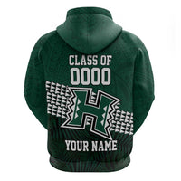 Hawaii Rainbow Warriors Alumni Custom Hoodie Kanaka Arrows Tropical Vibes LT7 - Polynesian Pride