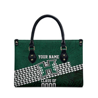 Hawaii Rainbow Warriors Alumni Custom Leather Bag Kanaka Arrows Tropical Vibes LT7 - Polynesian Pride
