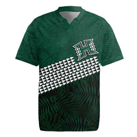 Hawaii Rainbow Warriors Alumni Custom Rugby Jersey Kanaka Arrows Tropical Vibes LT7 Green - Polynesian Pride