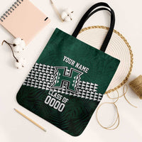 Hawaii Rainbow Warriors Alumni Custom Tote Bag Kanaka Arrows Tropical Vibes LT7 Black Strap One Size Green - Polynesian Pride