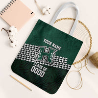 Hawaii Rainbow Warriors Alumni Custom Tote Bag Kanaka Arrows Tropical Vibes LT7 White Strap One Size Green - Polynesian Pride