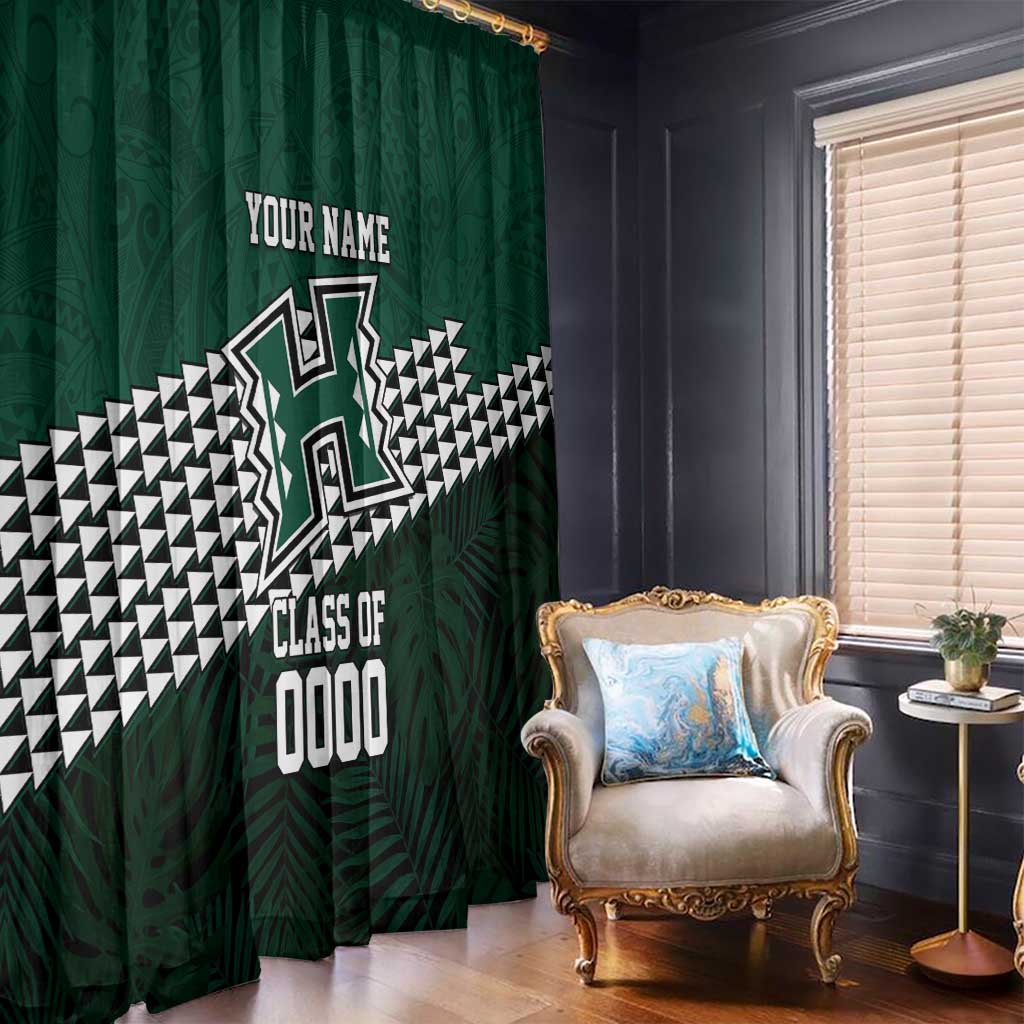 Hawaii Rainbow Warriors Alumni Custom Window Curtain Kanaka Arrows Tropical Vibes LT7 - Polynesian Pride