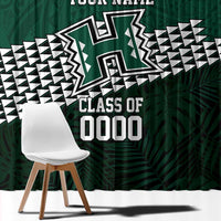 Hawaii Rainbow Warriors Alumni Custom Window Curtain Kanaka Arrows Tropical Vibes LT7 - Polynesian Pride