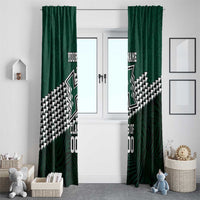 Hawaii Rainbow Warriors Alumni Custom Window Curtain Kanaka Arrows Tropical Vibes LT7 - Polynesian Pride