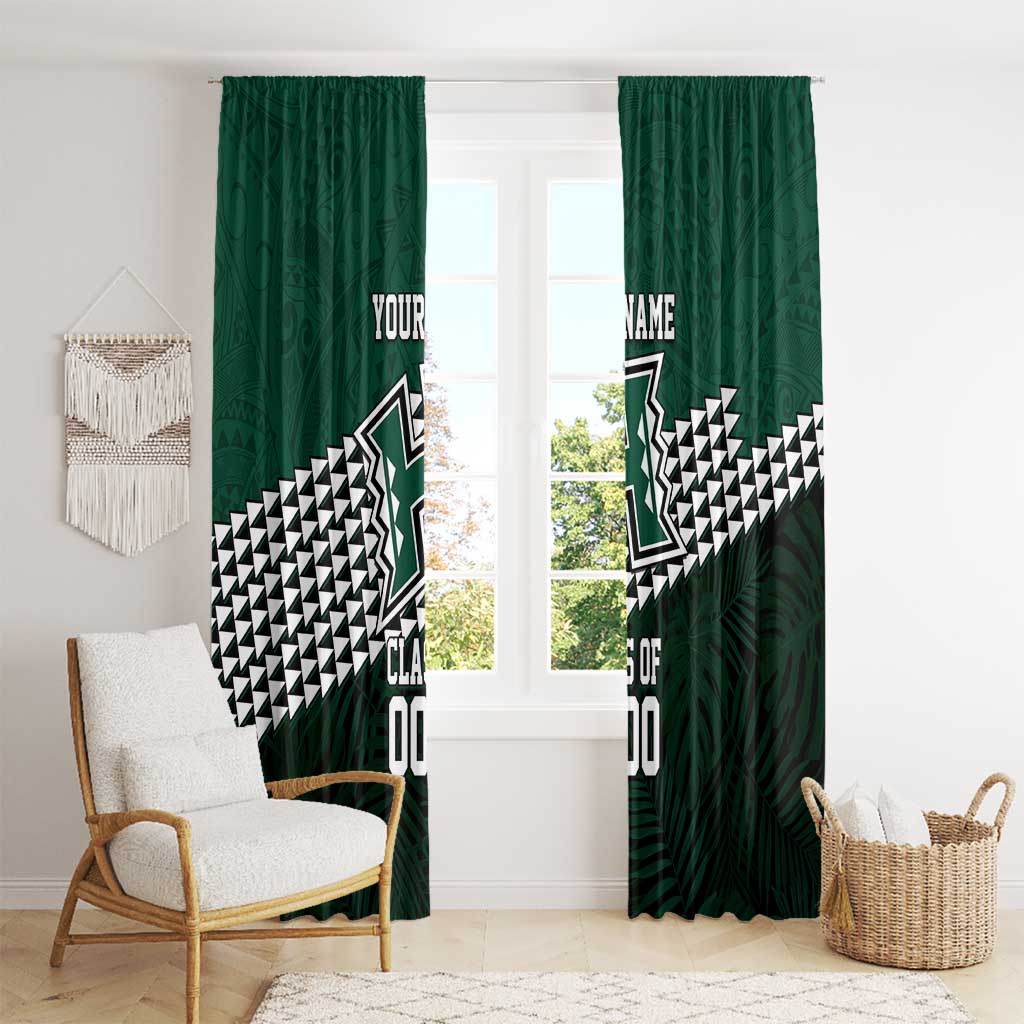 Hawaii Rainbow Warriors Alumni Custom Window Curtain Kanaka Arrows Tropical Vibes LT7 - Polynesian Pride