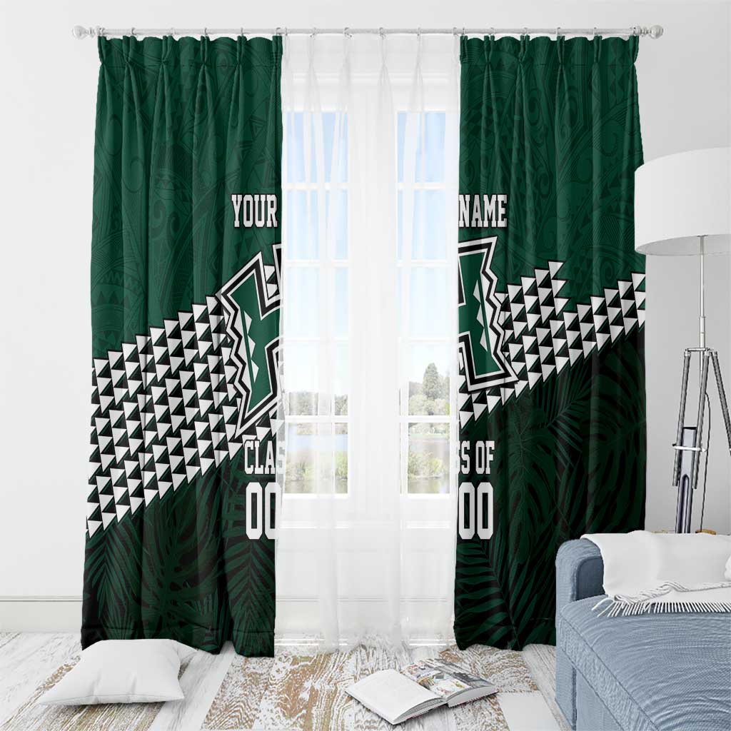 Hawaii Rainbow Warriors Alumni Custom Window Curtain Kanaka Arrows Tropical Vibes LT7 - Polynesian Pride
