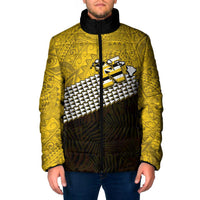 Hawaii Nanakuli High Alumni Custom Padded Jacket Kanaka Arrows Tropical Vibes LT7 Men Yellow Black - Polynesian Pride