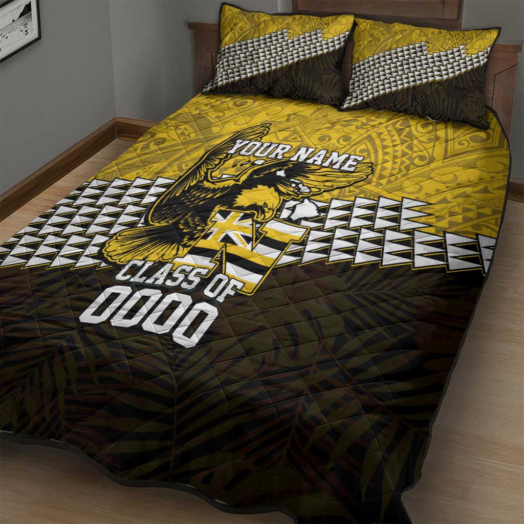 Hawaii Nanakuli High Alumni Custom Quilt Bed Set Kanaka Arrows Tropical Vibes LT7 - Polynesian Pride