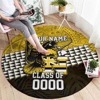 Hawaii Nanakuli High Alumni Custom Round Carpet Kanaka Arrows Tropical Vibes LT7 - Polynesian Pride
