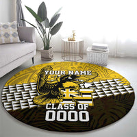 Hawaii Nanakuli High Alumni Custom Round Carpet Kanaka Arrows Tropical Vibes LT7 - Polynesian Pride