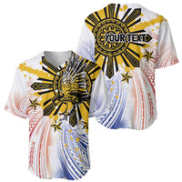 Philippines Independence Day Baseball Jersey Eagle Mix Filipino Flag Tribal Style LT7 - Polynesian Pride