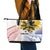 Philippines Independence Day Leather Tote Bag Eagle Mix Filipino Flag Tribal Style