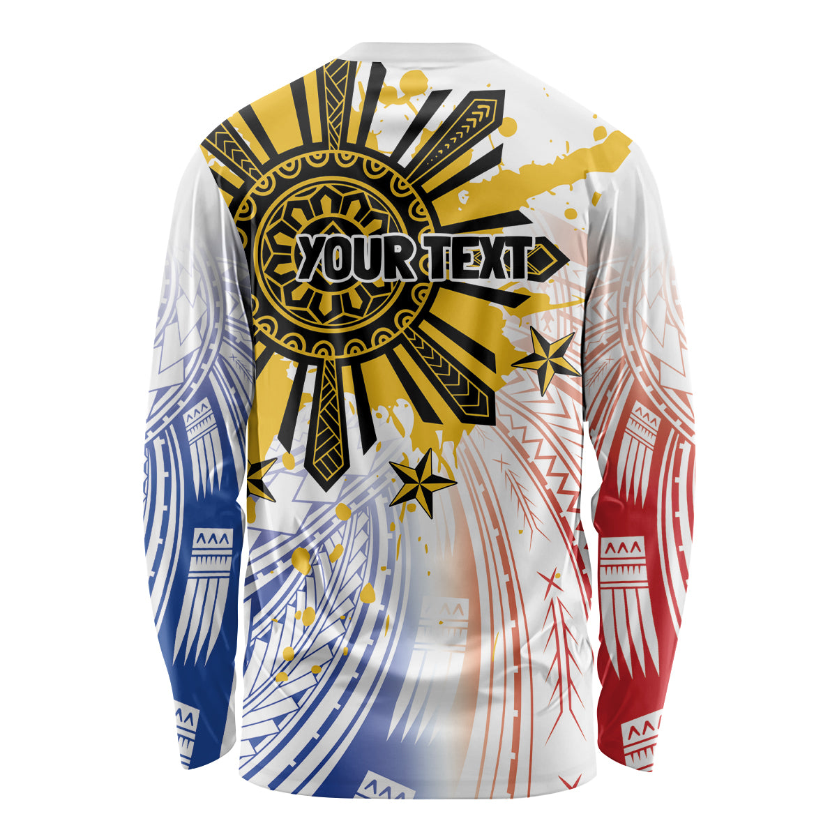 Philippines Independence Day Long Sleeve Shirt Eagle Mix Filipino Flag Tribal Style LT7 - Polynesian Pride