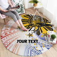 Philippines Independence Day Round Carpet Eagle Mix Filipino Flag Tribal Style LT7 - Polynesian Pride
