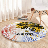 Philippines Independence Day Round Carpet Eagle Mix Filipino Flag Tribal Style LT7 - Polynesian Pride