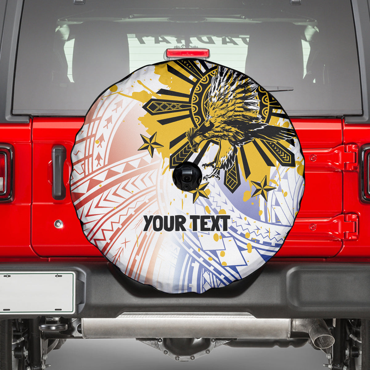 Philippines Independence Day Spare Tire Cover Eagle Mix Filipino Flag Tribal Style LT7 - Polynesian Pride