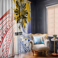 Philippines Independence Day Window Curtain Eagle Mix Filipino Flag Tribal Style LT7 - Polynesian Pride