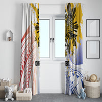 Philippines Independence Day Window Curtain Eagle Mix Filipino Flag Tribal Style LT7 - Polynesian Pride