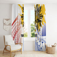 Philippines Independence Day Window Curtain Eagle Mix Filipino Flag Tribal Style LT7 - Polynesian Pride