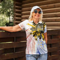 Philippines Independence Day Women Polo Shirt Eagle Mix Filipino Flag Tribal Style LT7 - Polynesian Pride