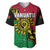 Personalised Vanuatu Baseball Jersey Mix Aboriginal Dot Art LT7 Art - Polynesian Pride