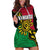 Personalised Vanuatu Hoodie Dress Mix Aboriginal Dot Art LT7 Art - Polynesian Pride