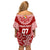 Personalised Tonga Rugby Off Shoulder Short Dress Mate Ma'a Tonga Champions LT7 - Polynesian Pride