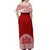 Personalised Tonga Rugby Off Shoulder Maxi Dress Ikale Tahi Champions World Cup 2023 LT7 - Polynesian Pride