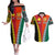 Personalised Papua New Guinea Mix Penama Couples Matching Off The Shoulder Long Sleeve Dress and Hawaiian Shirt Tribal Patterns Half-Half Style LT7 Colorful - Polynesian Pride