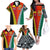 Personalised Papua New Guinea Mix Penama Family Matching Off Shoulder Long Sleeve Dress and Hawaiian Shirt Tribal Patterns Half-Half Style LT7 - Polynesian Pride