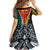 Personalised Papua New Guinea Mix Penama Family Matching Off Shoulder Maxi Dress and Hawaiian Shirt Tribal Patterns Half-Half Style LT7 - Polynesian Pride