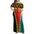 Personalised Papua New Guinea Mix Penama Family Matching Off Shoulder Maxi Dress and Hawaiian Shirt Tribal Patterns Half-Half Style LT7 Mom's Dress Colorful - Polynesian Pride