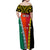 Personalised Papua New Guinea Mix Penama Family Matching Off Shoulder Maxi Dress and Hawaiian Shirt Tribal Patterns Half-Half Style LT7 - Polynesian Pride