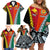 Personalised Papua New Guinea Mix Penama Family Matching Off Shoulder Short Dress and Hawaiian Shirt Tribal Patterns Half-Half Style LT7 - Polynesian Pride