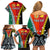 Personalised Papua New Guinea Mix Penama Family Matching Off Shoulder Short Dress and Hawaiian Shirt Tribal Patterns Half-Half Style LT7 - Polynesian Pride