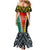 Personalised Papua New Guinea Mix Penama Mermaid Dress Tribal Patterns Half-Half Style LT7 - Polynesian Pride