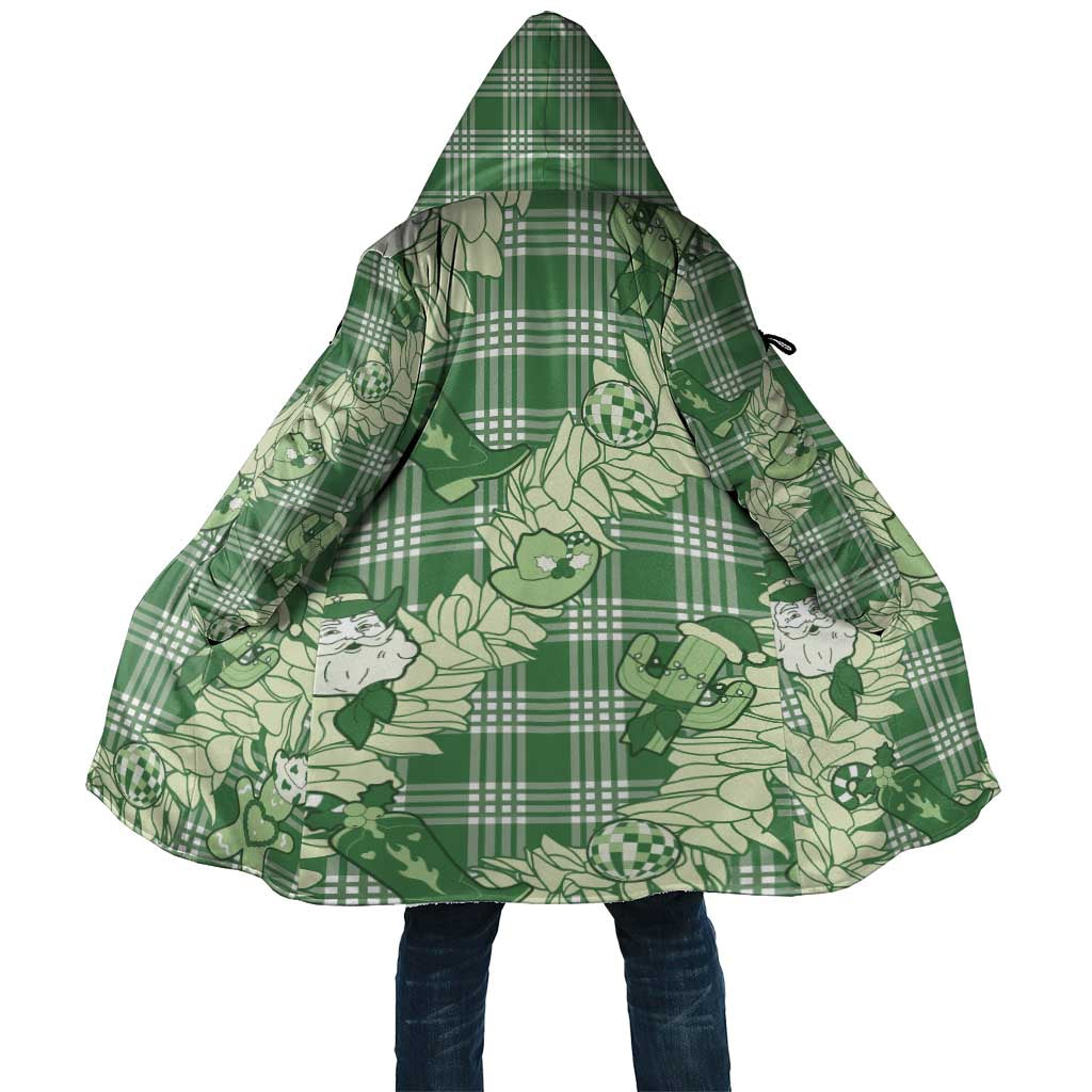 Green Palaka Hawaii Cowboy Christmas Cloak Paniolo Mix Maile Lei LT7 Unisex Green - Polynesian Pride