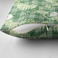 Green Palaka Hawaii Cowboy Christmas Pillow Cover Paniolo Mix Maile Lei LT7 - Polynesian Pride