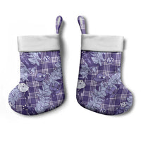 Purple Palaka Hawaii Cowboy Christmas Stocking Paniolo Mix Maile Lei LT7 - Polynesian Pride