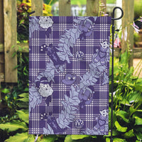 Purple Palaka Hawaii Cowboy Christmas Garden Flag Paniolo Mix Maile Lei LT7 Garden Flag Purple - Polynesian Pride