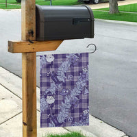 Purple Palaka Hawaii Cowboy Christmas Garden Flag Paniolo Mix Maile Lei LT7 - Polynesian Pride