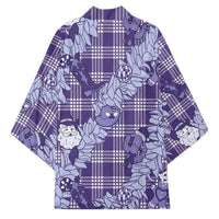 Purple Palaka Hawaii Cowboy Christmas Kimono Paniolo Mix Maile Lei LT7 - Polynesian Pride