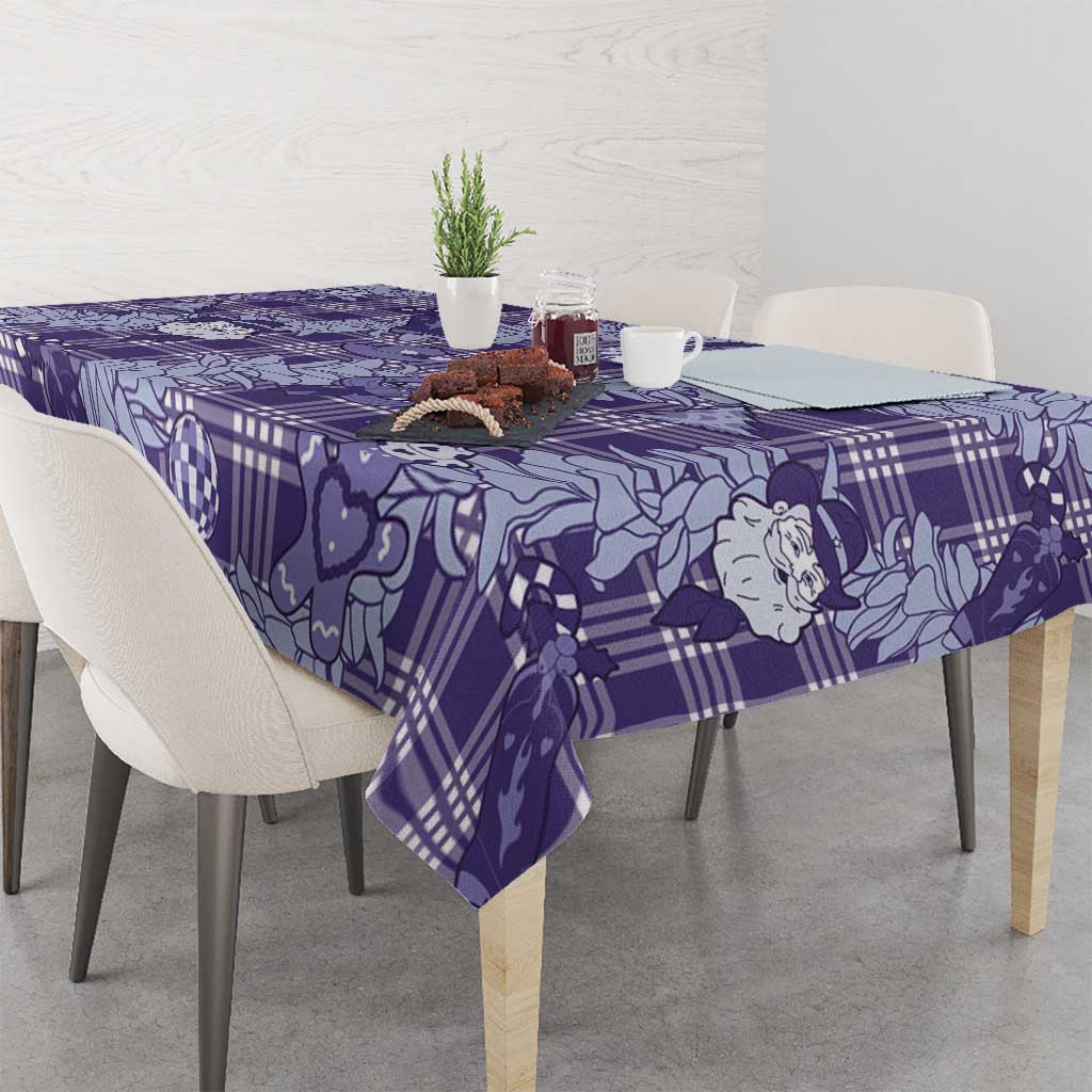 Purple Palaka Hawaii Cowboy Christmas Tablecloth Paniolo Mix Maile Lei LT7 - Polynesian Pride