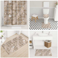 Khaki Palaka Hawaii Cowboy Christmas Bathroom Set Paniolo Mix Maile Lei LT7 - Polynesian Pride